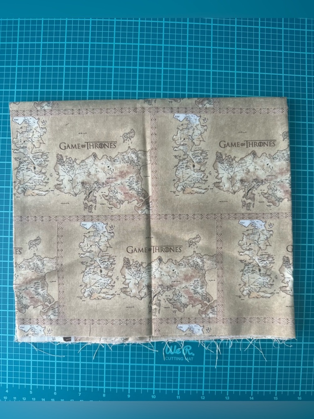 Game of Thrones Map Fabric